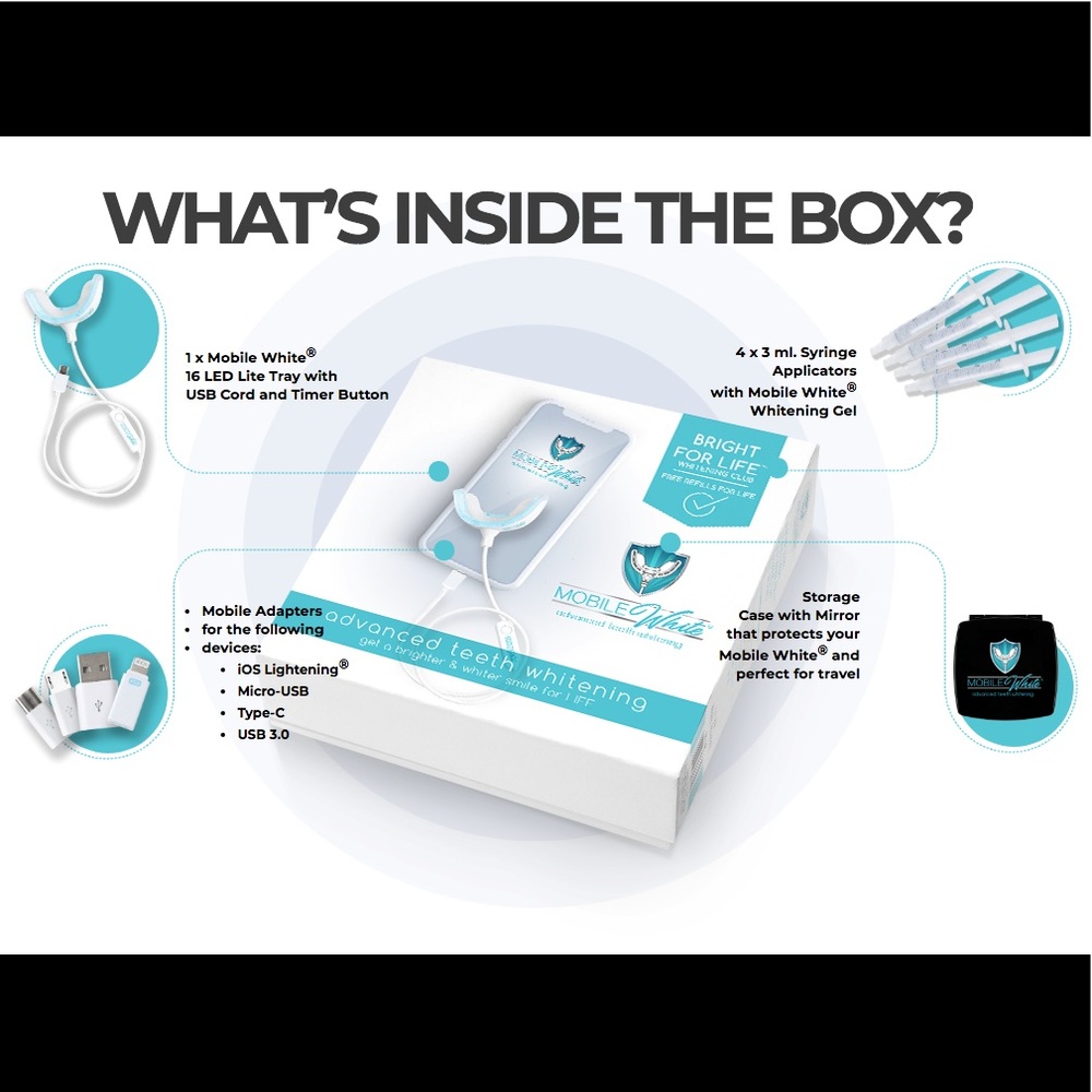 Mobile White Advanced Teeth Whitening Kit - Picture 2 of 8